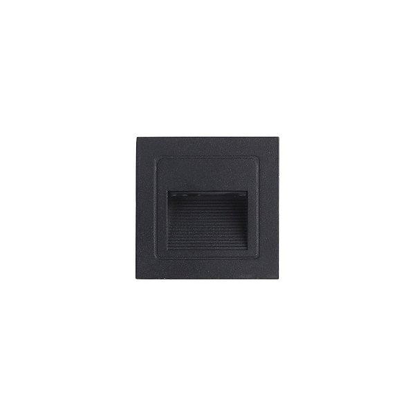 Balizador LED Linder P IP65 3W Branco Quente 3000K Preto - Nordecor