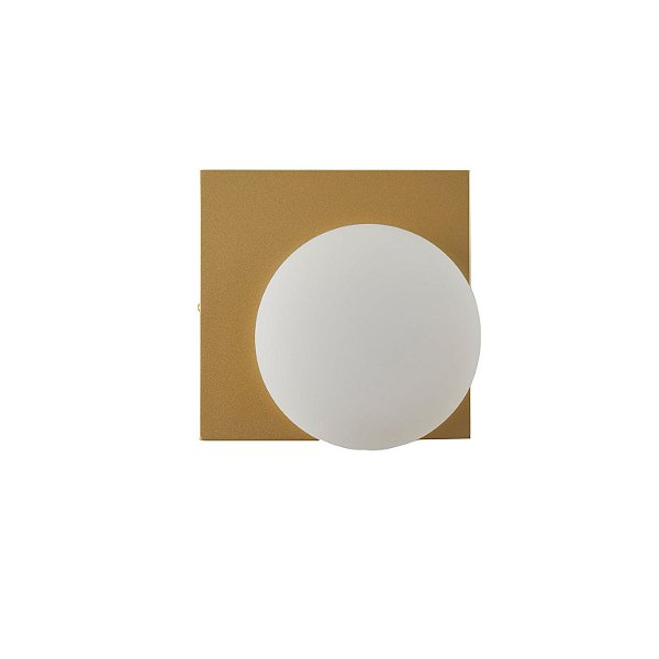Arandela Led Zania 6W Branco Quente 3000K Dourado - Nordecor