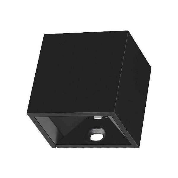 Mini Arandela Led Leni IP65 2W Branco Quente 3000K Preto - Nordecor
