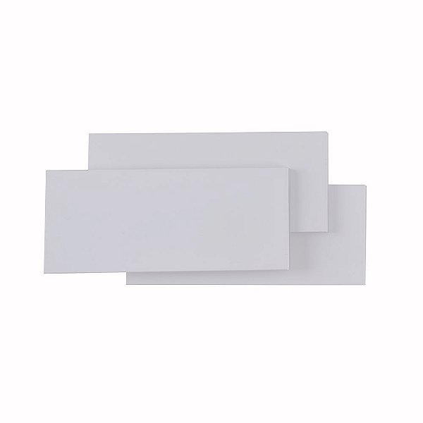 Arandela LED Wolle Quadrado IP20 10W Branco Quente 3000K Branco - Nordecor