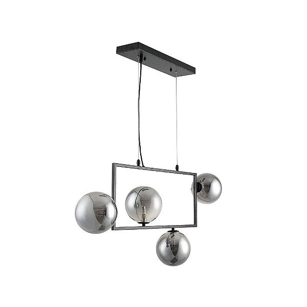 Pendente Modular Jabuticaba 4G9 15cm Preto - Nordecor