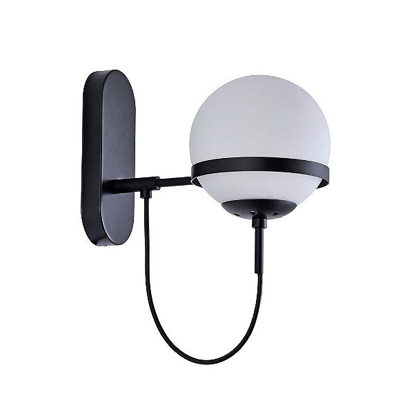 Arandela Kori E27 15cm Preto - Nordecor