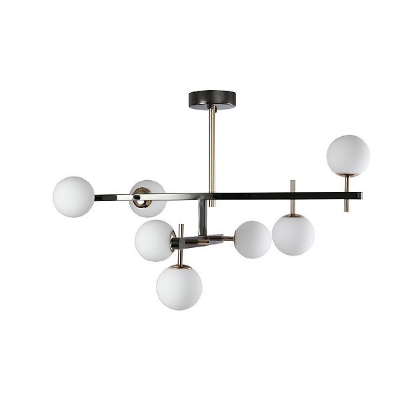 Pendente Romai Ori 7x G9 12Cm Ônix e Dourado - Nordecor
