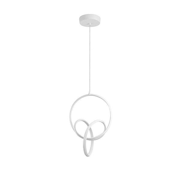 Pendente LED Luba 36W Branco Quente 3000K Branco - Nordecor