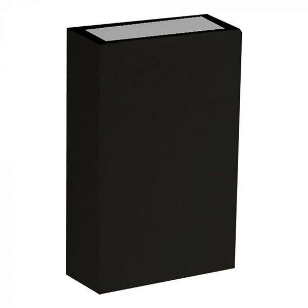 Arandela LED Fit IP65 2x 2W Branco Quente 3000K Preto - Nordecor