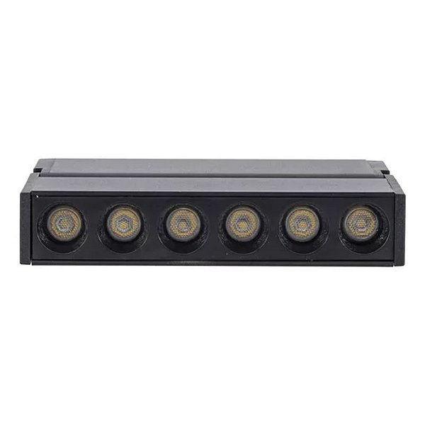 Spot LED de Foco Magnético Direcionável 6W 48V 420Lm 24º Preto Ip20 Natural 4000K - Gaya