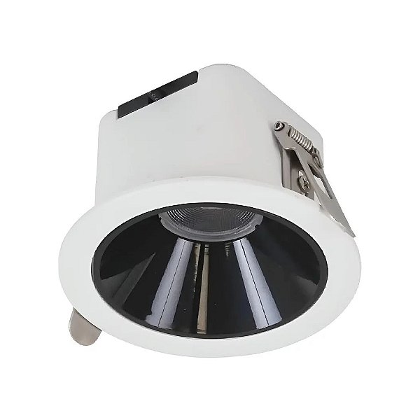 Spot LED Mira de Embutir 18W Redondo Bivolt Branco Ip20 Branco Quente 2700K - Gaya