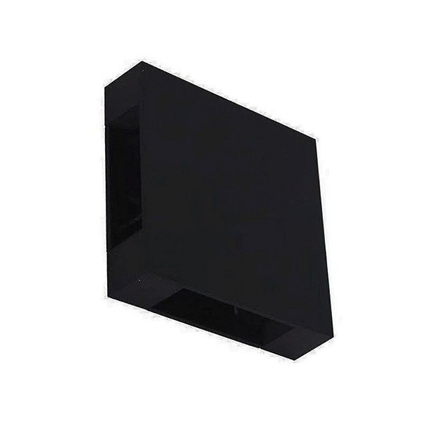 Arandela Led Trevo Quatro Fachos Ajustáveis 4W 20Lm0Lm Bivolt Preta IP65 Branco Quente 3000K - Gaya