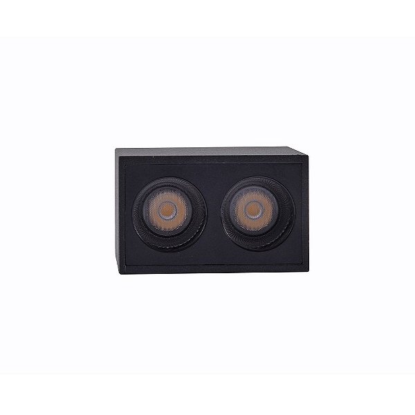 Downlight Spot LED Sobrepor Powerus 4W 38° Branco Quente 3000K IRC90 Preto - Nordecor