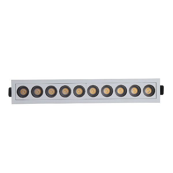 Downlight Spot LED Embutir Powerus 20W 38° Branco Quente 3000K IRC90 Branco - Nordecor