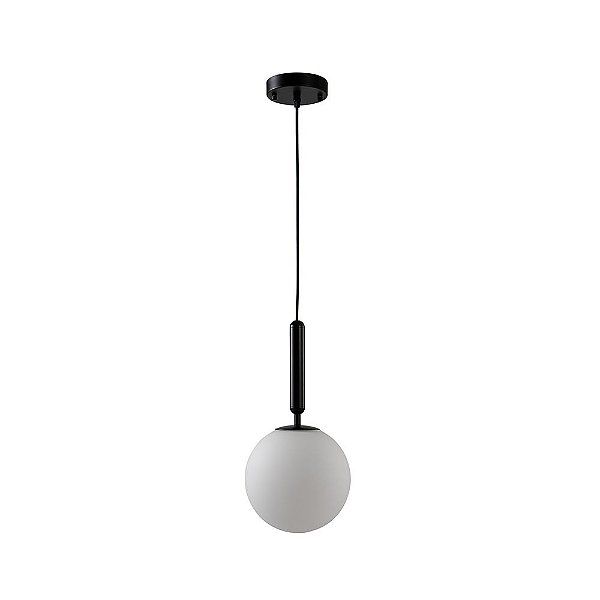 PENDENTE GLOBE SIT E27 20CM PRETO - Nordecor
