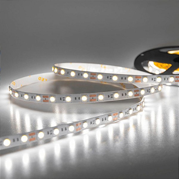 Fita LED 5050 IP20 60LED/M 10mm 7,2W/M 734LM/M 5M 12V Natural 4000K - Nordecor