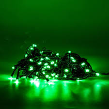 Cordão de LED FIXO 500L 31V 50M Blindado Verde Tomada M/F Fio Verde (2024)