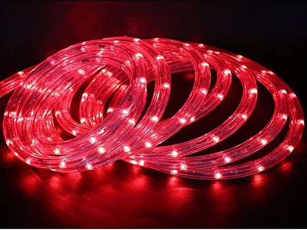 MANGUEIRA DE LED REDONDA 220V 13MM 36L Vermelho - RDL102100-3 (2024)
