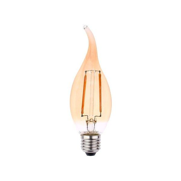 Lâmpada Led C35 Vela Biquinho Filamento 4w E27 Decorativa