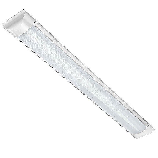 Luminária Linear Tubular Led 72w 240cm sobrepor Slim Branco Frio 6000k