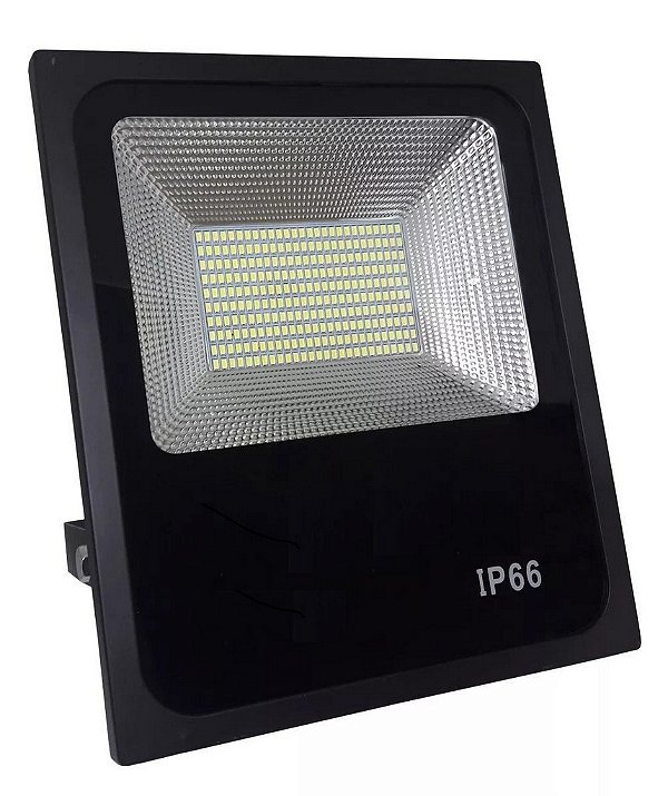 Holofote Refletor LED 150w SMD Branco Quente 3000K