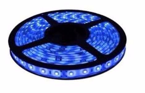 Fita Led 3528 12v Rolo 5 Metros Siliconada Azul