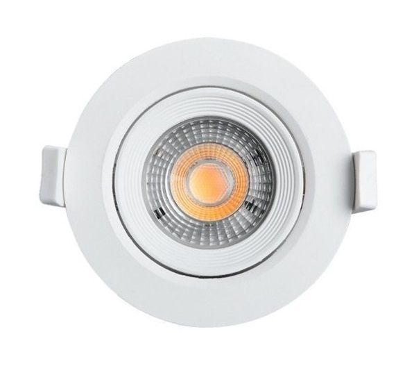 Spot Led 3W Dicroica Redondo Embutir Branco Quente 3000K