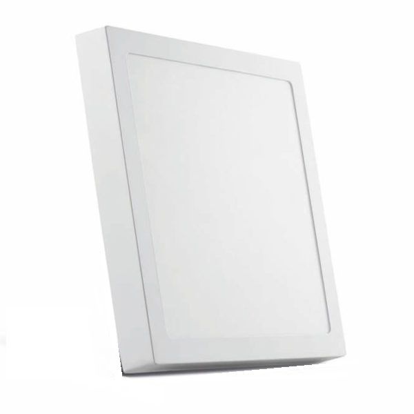 Plafon Led de Sobrepor 25w Quadrado 22x22 ECO Branco Frio 6000K