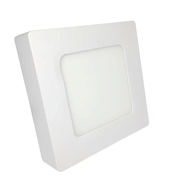 Plafon Led de Sobrepor 6w Quadrado 12x12 Natural 4000K
