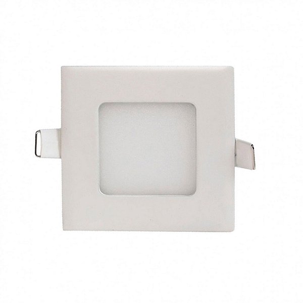 Plafon Led de Embutir 3w Quadrado 10x10 Natural 4000K