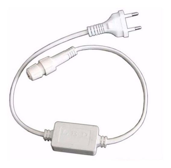 Rabicho Conector para Mangueira LED Redonda