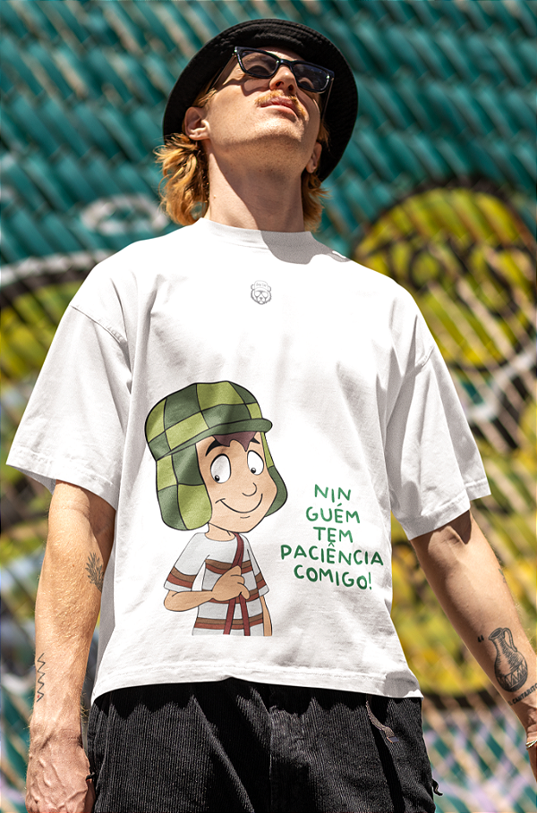 Camisa Dom Cap "Chaves - Ninguém tem paciência comigo!"