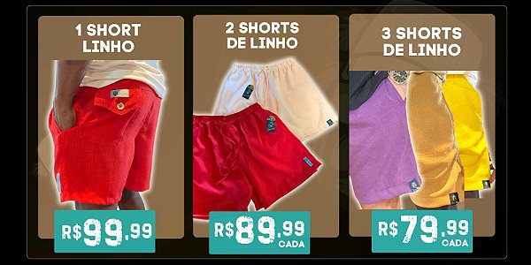 Shorts de Linho Dom Cap