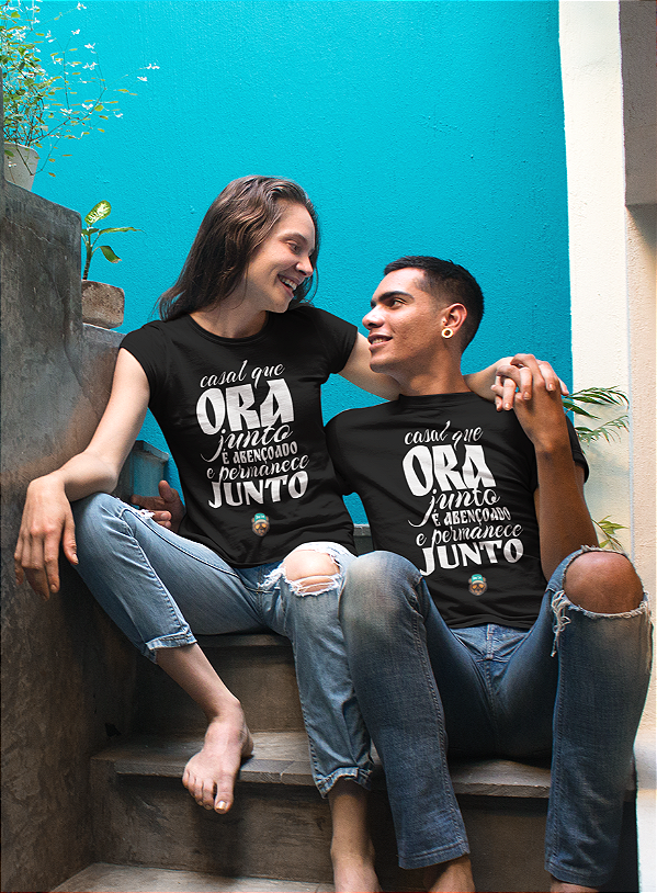 Camisa Dom Cap - coleção namorados "Casal que ORA"