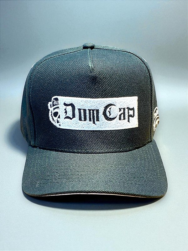 Boné Dom Cap verder musgo bordado.