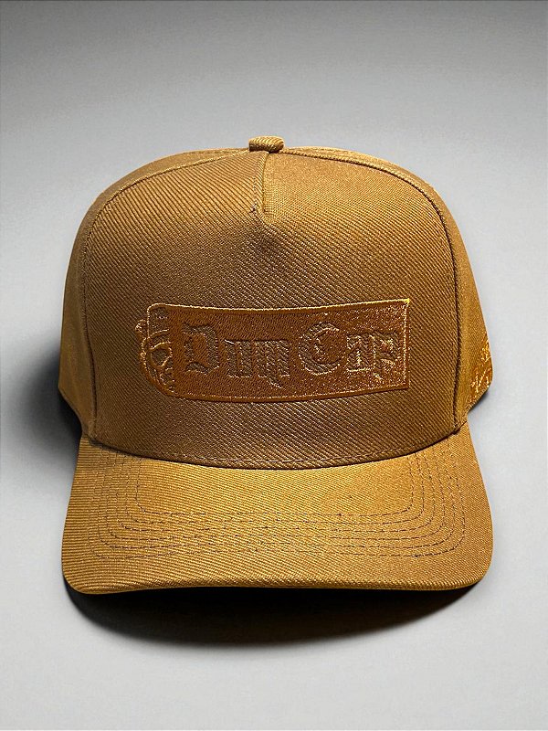 Boné Dom Cap caramelo bordado