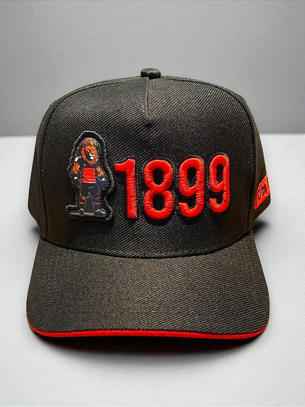 Boné Dom Cap preto 1899 Leão da Barra.