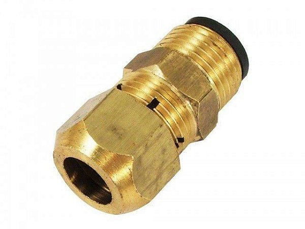 Adaptador aperto Rápido Latão Dako Rosca Macho- R. 1/2 X TM 3/8