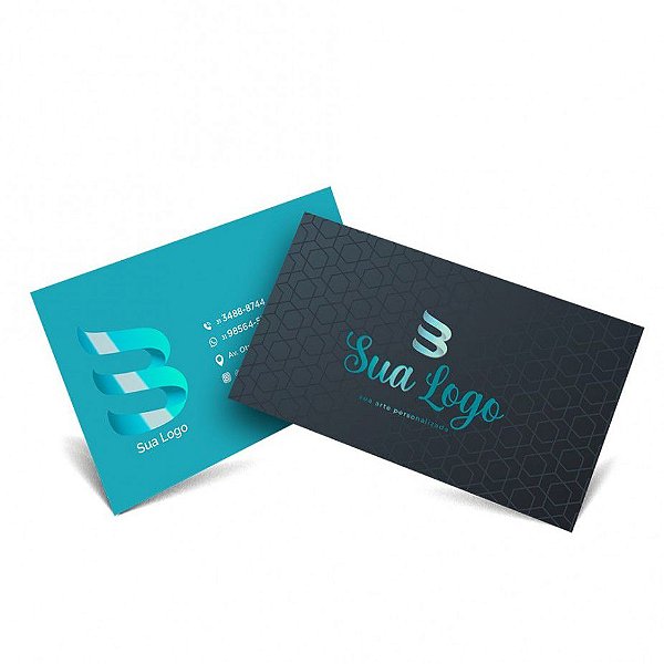Cartões de Visita frente e verso com verniz UV 1.000 unidades
