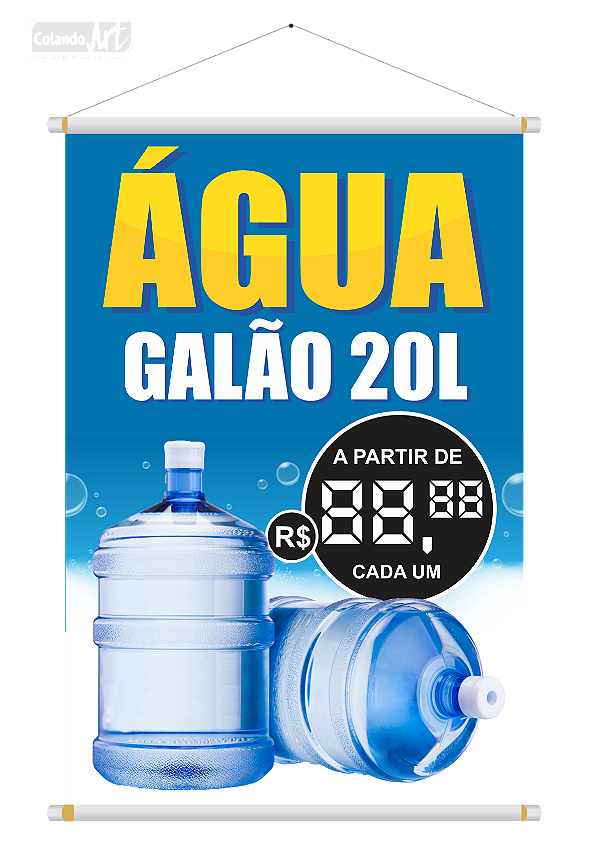 Banner Galão de Água