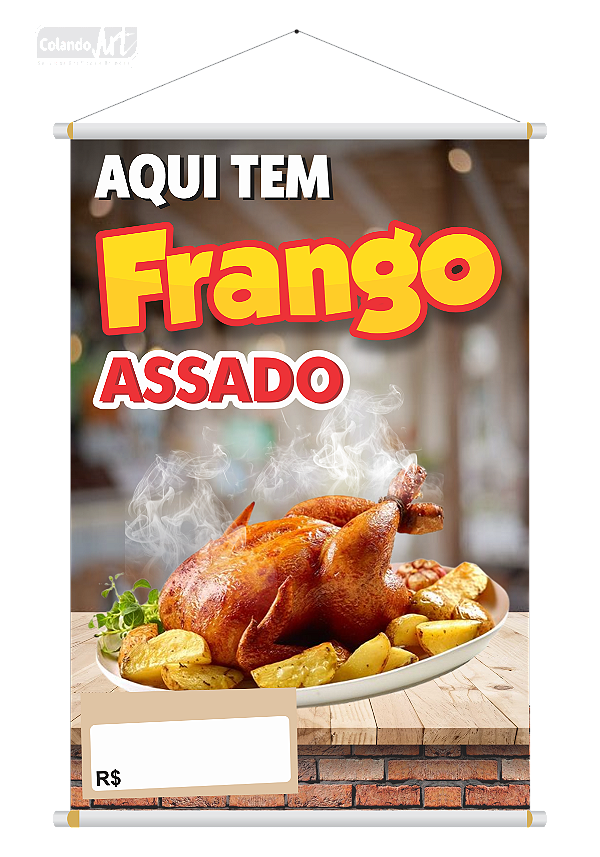 Banner Aqui tem Frango Assado