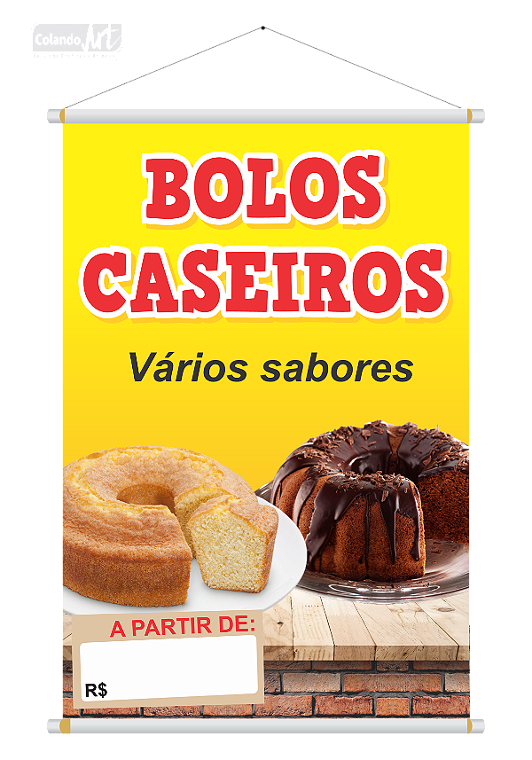 Banner Bolo Caseiro