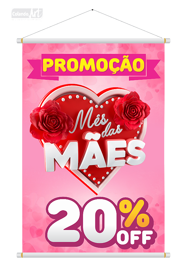 Banner dia das Mães 20%