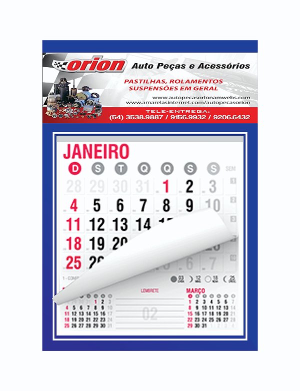 100 Calendário de Parede P