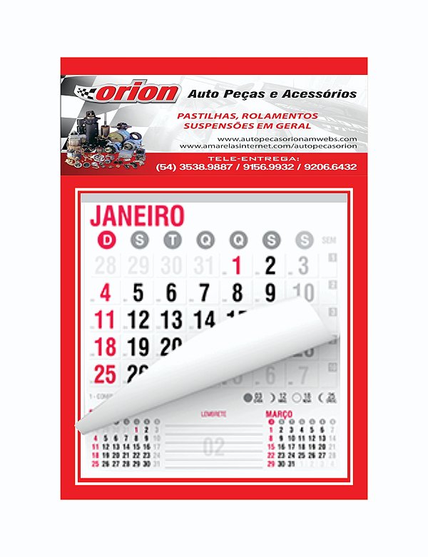 200 Calendário de Parede P