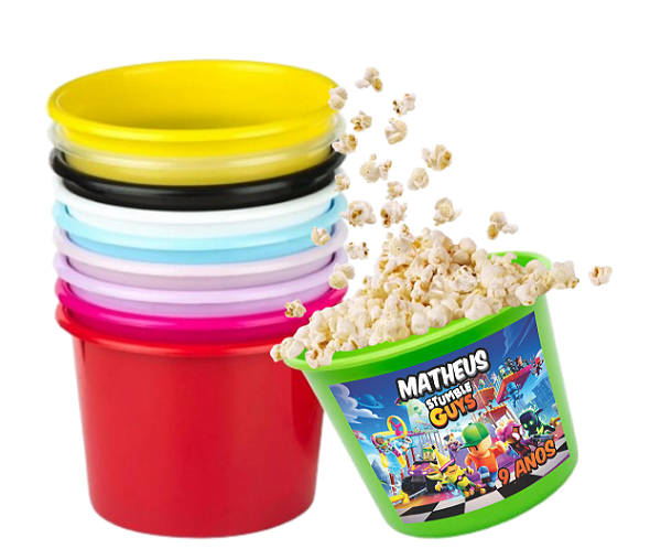 Balde de Pipoca Personalizado