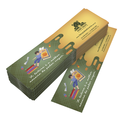 Marca Pagina impressão 4x4 cores l 1.000 unidades