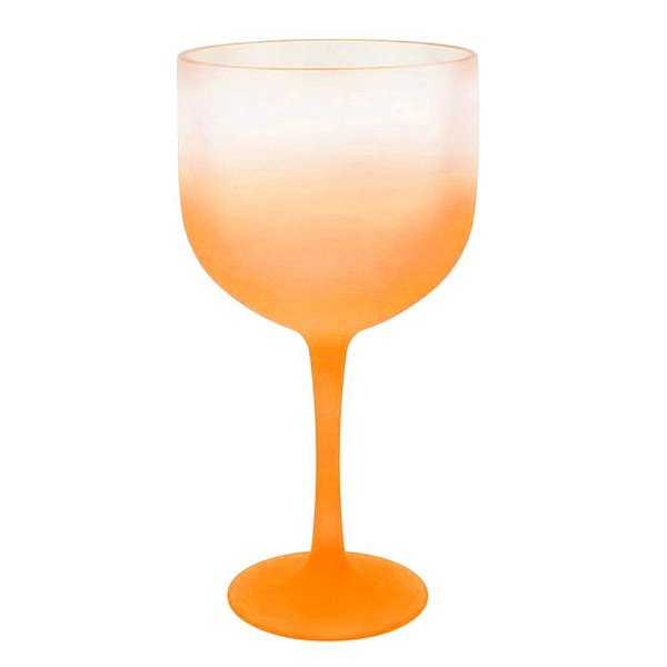 TAÇA GIN LARANJA DEGRADÊ  580ML 10 unidades