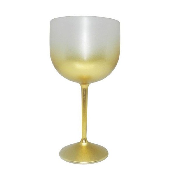 TAÇA GIN DOURADA DEGRADÊ 580ML 10 unidades