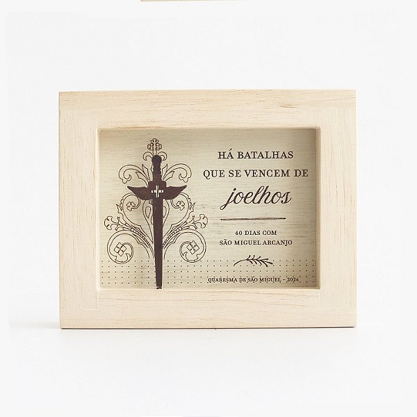 Quadro Marco de Fé Clássico - São Miguel