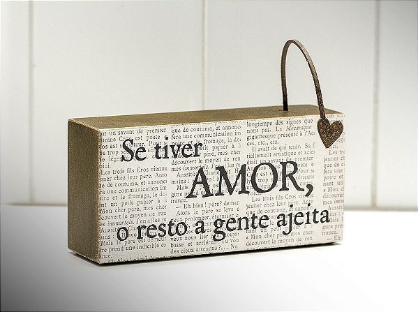 Bloco palavras id mini "se tiver amor..."