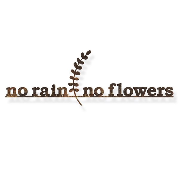 Frase ferro no rain no flowers