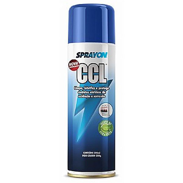 CCL Spray Aerosol Limpa Lubrifica e Protege Contatos Elétricos e Eletrônicos da Oxidação e Corrosão