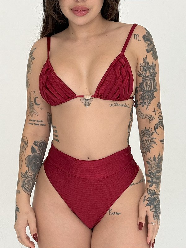 CALCINHA HOT PANT WAIKIKI CHERRY